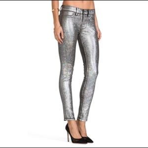 WILDFOX Marianne windchimes hologram pants size 27